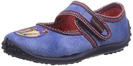 Kapcie damskie - Pferdefreunde 230224 dziewczęce kapcie płaskie, niebieski - Blau Jeansblau - 33 EU - miniaturka - grafika 1