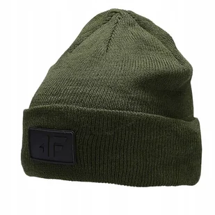 CZAPKA ZIMOWA DZIECIĘCA 4F BEANIE JESIENNA CIEPŁA SPORTOWA M272 KHAKI - Czapki damskie - miniaturka - grafika 1