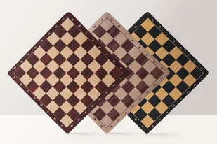 Szachownica zwijana nr 6 (51 cm), antypoślizgowy spód - MAHOGANY - Gry planszowe - miniaturka - grafika 1