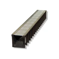 Rynny i akcesoria - Scala Kanał SAB A15 PP ruszt ocyn 100x100 mm 1m - miniaturka - grafika 1