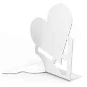 Podpórki do książek - Podpórka do książek MON AMOUR SERCE Biała 19cm WALENTYNKI - miniaturka - grafika 1