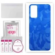 Szkła hartowane na telefon - Folia naklejka skórka strukturalna na TYŁ do Samsung Galaxy Buddy 2 -  Moro | Camo Niebieski - apgo SKINS - miniaturka - grafika 1