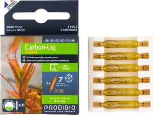 PRODIBIO Carbon Liq 6 ampułek węgiel dla roślin akw. słodkowodne - Pozostałe akcesoria do akwarium - miniaturka - grafika 1