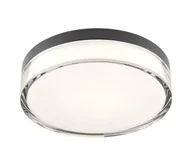 Lampy sufitowe - Redo 01-3735 - LED Plafon FRISBI LED/12W/230V 3000/4000K IP44 czarny - miniaturka - grafika 1