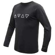 Koszulki sportowe męskie - Męska koszulka Sensor merino Blend Elements black Rozmiar: L / Kolor: czarny - miniaturka - grafika 1