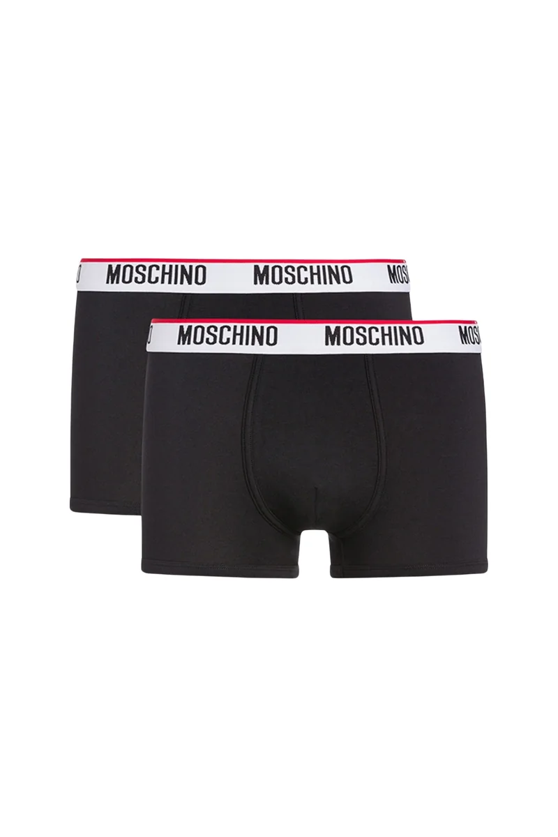 MOSCHINO Męskie czarne bokserki Underwear 2PACK XXL