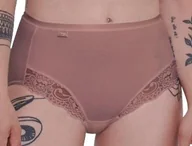 Majtki damskie - Figi MAJTKI damskie Wysokie SLOGGI Romance Maxi Z KORONKĄ Gładkie 38 M - miniaturka - grafika 1