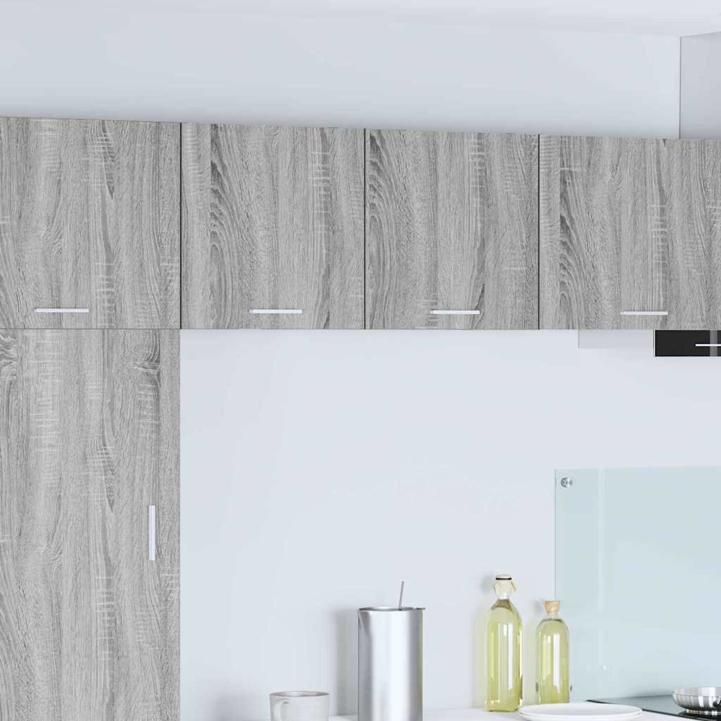 vidaXL vidaXL Szafka wisząca 2 pcs Szary Sonoma i Biały 40 x 31 x 40 cm