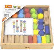 Klocki - Klocki drewniane VIGA Budowanie wież 44679 - miniaturka - grafika 1