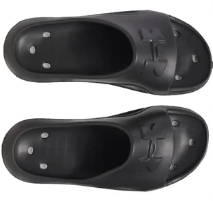 Klapki męskie UNDER ARMOUR M Locker V SL Czarne Na basen siłownię 45 - Klapki i japonki męskie - miniaturka - grafika 1