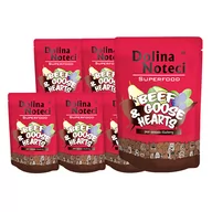 Mokra karma dla psów - Dolina Noteci SUPERFOOD wołowina z sercami z gęsi 10x300g karma mokra dla psa 44545-uniw - miniaturka - grafika 1