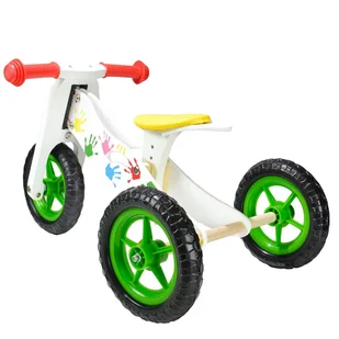 Rowerek biegowy 2w 1 trójkołowy drewniany - Rowerki biegowe - miniaturka - grafika 1