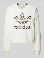 Bluzy damskie - Bluza z nadrukiem z logo - miniaturka - grafika 1