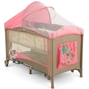 Milly Mally Łóżeczko Mirage Deluxe różowa krówka 0463 0463 - Łóżeczka i kojce - miniaturka - grafika 1