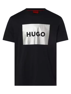 Koszulki męskie - HUGO - T-shirt męski  Dulive_G, niebieski - grafika 1