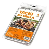 Naczynia i sztućce jednorazowe - Tacka do grilla mala 4 sztuki Grosik - miniaturka - grafika 1