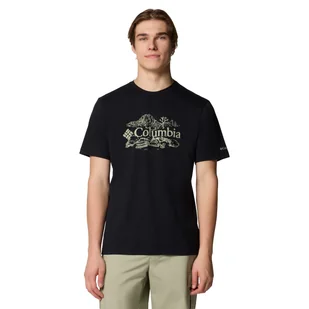 Męska Koszulka z krótkim rękawem COLUMBIA KETTLE RIVER GRAPHIC TEE 2120391011 – Czarny - Koszulki męskie - miniaturka - grafika 1