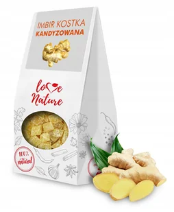 LoveNature Imbir Kandyzowany 80g - Owoce świeże i suszone - miniaturka - grafika 1
