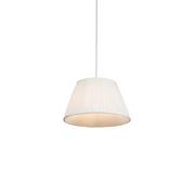 Lampy sufitowe - QAZQA Lampa wisząca retro kremowa 35cm - Plisse - miniaturka - grafika 1