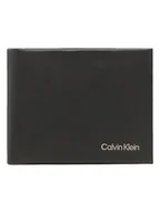 Portfele - Calvin Klein Skórzany portfel w kolorze czarnym - miniaturka - grafika 1