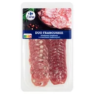 Kiełbasa i wędliny - Carrefour Extra Duo francuskie kiełbasa + kiełbasa z orzechami laskowymi 100 g - miniaturka - grafika 1