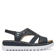 Sandały damskie - Sandały Rieker V44Y5-14 Granatowy - miniaturka - grafika 1