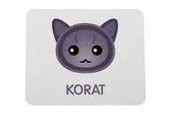 Podkładki pod mysz - Podkładka pod mysz z kotem Korat - miniaturka - grafika 1