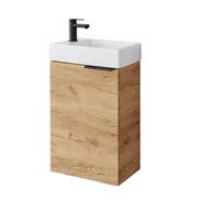 Szafki łazienkowe - Szafka łazienkowa z umywalką Uptrend Fika 40 cm dąb craft 003-SU40-05+TR41355 - miniaturka - grafika 1