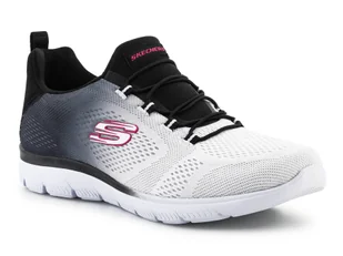 Skechers SUMMITS-BRIGHT 149536-BKW - Sneakersy damskie - miniaturka - grafika 1