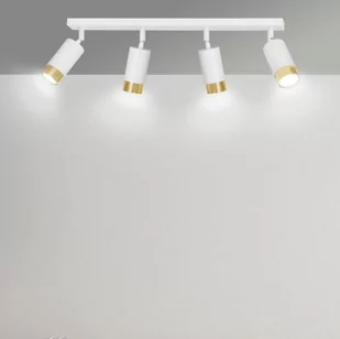 Emibig Hiro lampa sufitowa (spot) 4-punktowa biała/złota 963/4 - Lampy sufitowe - miniaturka - grafika 1