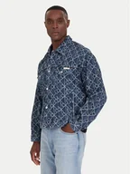 Kurtki męskie - Calvin Klein Jeans Kurtka jeansowa LV04RD767G Niebieski Regular Fit - miniaturka - grafika 1