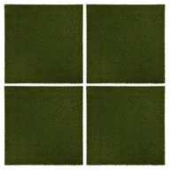 Sztuczne kwiaty - vidaXL Sztuczna trawa w płytkach, 4 szt., 50x50x2,5 cm, gumowa 316172 - miniaturka - grafika 1