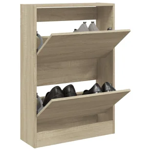 Szafka na buty dąb sonoma 60x21x87,5 cm materiał drewnopochodny - Szafki na buty - miniaturka - grafika 1