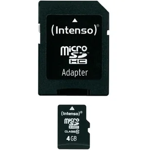 Intenso Karta Pamięci Micro Sd 4GB Sdhc Card Class - Nośniki danych - miniaturka - grafika 1
