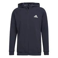 Bluzy męskie - adidas Męska bluza z kapturem M Train Fz, Tinley, S, TINLEY, S - miniaturka - grafika 1