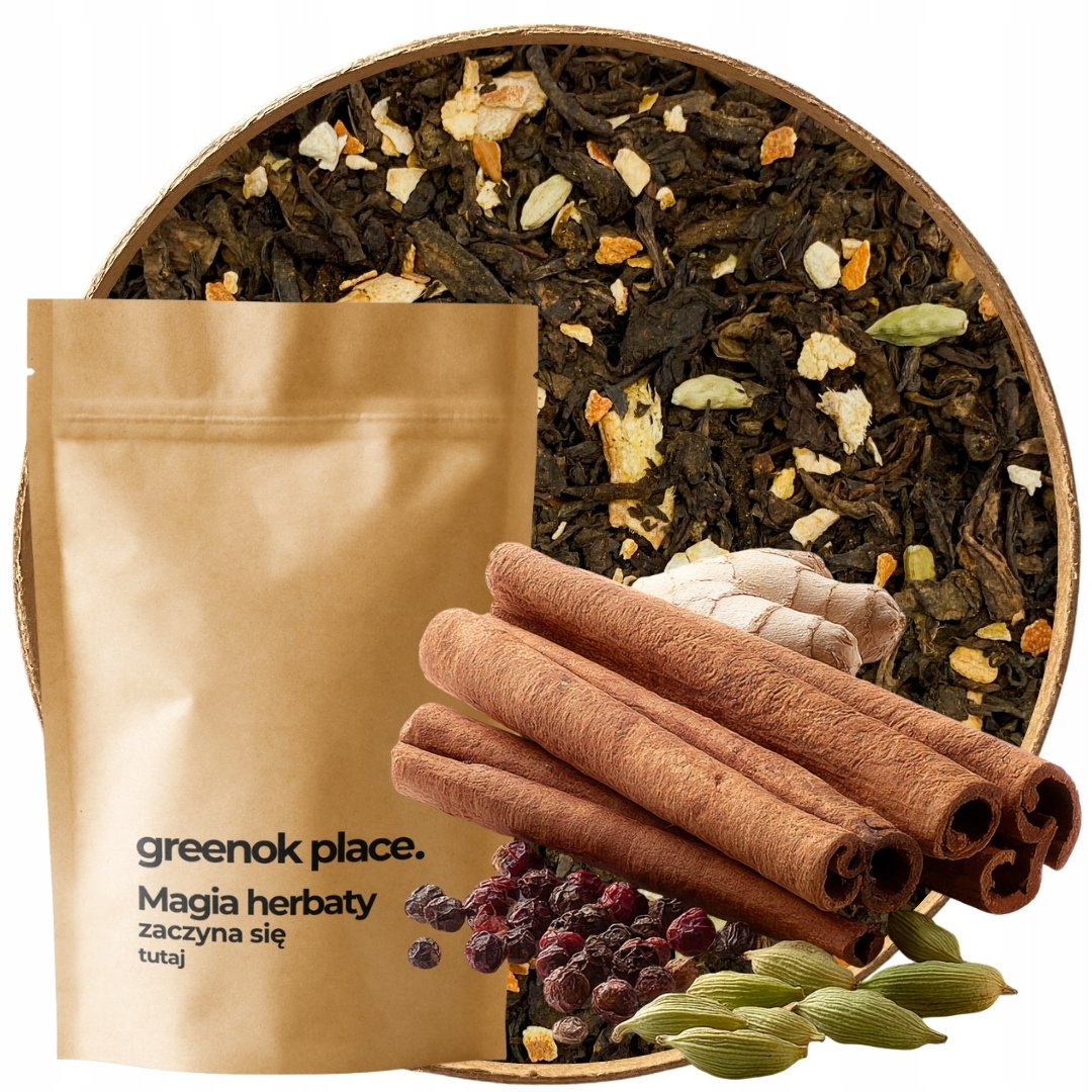 Herbata czerwona Grzaniec 1000g rozgrzewająca cynamon