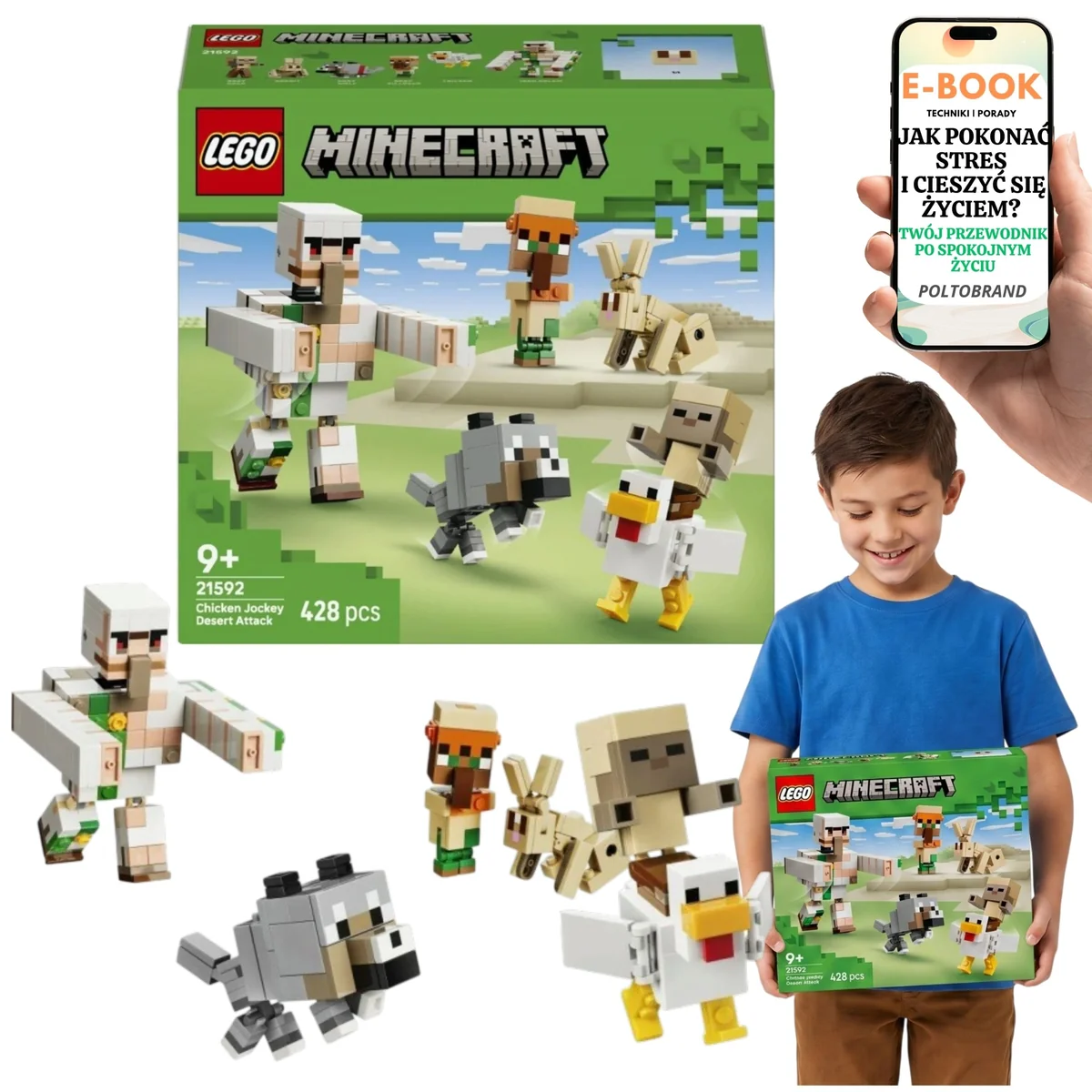 LEGO MINECRAFT Kurzy Jeździec 21592
