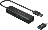 Huby USB - HUB USB Conceptronic Czarny - miniaturka - grafika 1