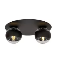 Lampy sufitowe - Solar lampa sufitowa 2-punktowa czarna/stripe 1129/2 - miniaturka - grafika 1