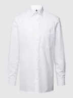 Koszule męskie - Koszula biznesowa o kroju regular fit z popeliny - miniaturka - grafika 1