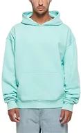Bluzy męskie - Build Your Brand Męska bluza z kapturem Ultra Heavy Cotton Box Hoody, męska bluza z kapturem, dostępna w wielu różnych kolorach, rozmiary od XS do 5XL, Berylblue, 5XL - miniaturka - grafika 1