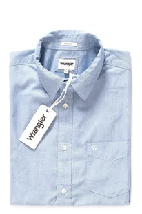 Koszula Wrangler Ss 1Pkt Shirt Turkish Sea  W58604M86-S - Koszule męskie - miniaturka - grafika 1