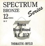Struny gitarowe  - Thomasitk Einzelsaite A .018fw Bronze mit Seideneinlage flatwound SB18 für Akustikgitarre Spectrum Satz SB211 - miniaturka - grafika 1