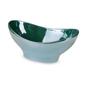 Tace i patery - Misa Dekoracyjna Z Dolomitu Bento 25X15X13 Turkusowa - miniaturka - grafika 1