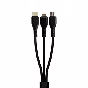 KABEL USB - USB C micro LIGHTNING Przewód 3.1A 3w1 - Kable komputerowe i do monitorów KABEL USB - USB C micro LIGHTNING Przewód 3.1A 3w1 - Kable komputerowe i do monitorów - miniaturka - grafika 1