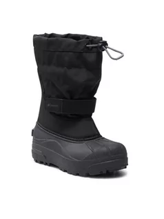 Buty dla dziewczynek - Columbia Śniegowce Youth Powderbug Plus II BY1326 Czarny - grafika 1