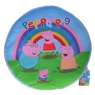Świnka Peppa - okrągła poduszka pluszowa: Rodzina Peppy (059499) - Kołdry i poduszki dla dzieci Świnka Peppa - okrągła poduszka pluszowa: Rodzina Peppy (059499) - Kołdry i poduszki dla dzieci - miniaturka - grafika 1