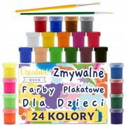 Farby i media malarskie - Creative Deco, kolorowe farby plakatowe, 24 kolorów x 20 ml - miniaturka - grafika 1