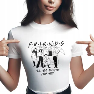 Koszulka damska Friends Przyjaciele Dla Fanów Serialu Sitcomu r. M - Koszulki i topy damskie - miniaturka - grafika 1