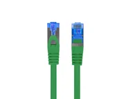 Patchcordy - Patchcord kat.6A S/FTP LSZH CCA 1,5m zielony Fluke Passed Lanberg PCF6A-10CC-0150-G - miniaturka - grafika 1